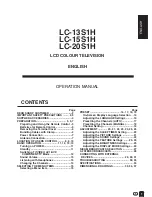 Предварительный просмотр 2 страницы Sharp LC-13S1H Operation Manual