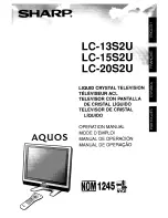 Sharp LC-13S2U, LC-15S2U, LC-20S2U Operation Manual предпросмотр