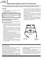 Preview for 3 page of Sharp LC-13SH1E Service Manual