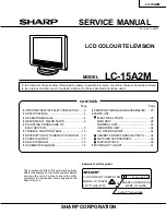 Sharp LC-15A2M Service Manual preview