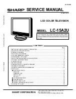 Sharp LC 15A2U Service Manual preview