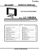 Sharp LC-15B2EA Service Manual preview