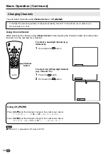 Предварительный просмотр 14 страницы Sharp LC-15C2E Operation Manual