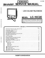 Sharp LC-15C2E Service Manual предпросмотр