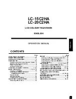 Предварительный просмотр 2 страницы Sharp LC-15C2HA Operation Manual