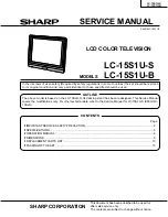 Sharp LC-15S1UB Service Manual preview