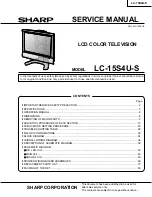 Sharp LC-15S4US Service Manual предпросмотр