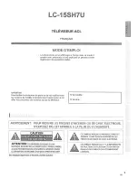 Preview for 34 page of Sharp LC-15SH7U - 15" LCD TV Operation Manual