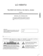 Preview for 65 page of Sharp LC-15SH7U - 15" LCD TV Operation Manual