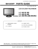 Предварительный просмотр 5 страницы Sharp LC-19D1E-RD Service Manual