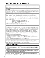 Предварительный просмотр 3 страницы Sharp LC-19LS40UT Operation Operation Manual