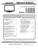 Sharp LC-19S7E-BK Service Manual предпросмотр