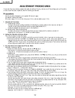 Предварительный просмотр 12 страницы Sharp LC-20A2M Service Manual