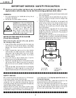 Предварительный просмотр 2 страницы Sharp LC-20B2EA Service Manual