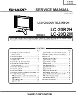 Sharp LC-20B2H Service Manual предпросмотр