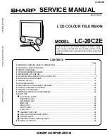 Предварительный просмотр 1 страницы Sharp LC-20C2E Service Manual