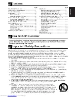 Предварительный просмотр 3 страницы Sharp LC-20M4E Operation Manual