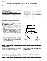 Preview for 2 page of Sharp LC-20SH1M Service Manual