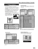 Preview for 25 page of Sharp LC-20SH21U - 20" LCD TV Operation Manual