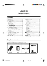 Preview for 2 page of Sharp LC-20SH3X Operation Manual