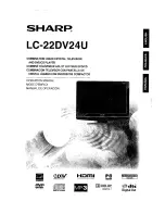 Sharp LC-22DV24U - 22" LCD TV Operation Manual предпросмотр