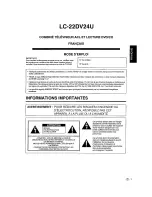 Предварительный просмотр 41 страницы Sharp LC-22DV24U - 22" LCD TV Operation Manual