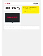 Sharp LC-22LE22E Information Sheet предпросмотр