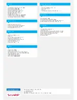 Предварительный просмотр 2 страницы Sharp LC-22LE22E Information Sheet