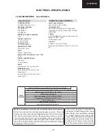 Preview for 5 page of Sharp LC-22LE240E Service Manual