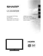 Предварительный просмотр 1 страницы Sharp LC-22LE250E Operation Manual