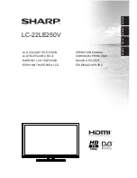 Предварительный просмотр 1 страницы Sharp LC-22LE250V Operation Manual