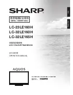 Sharp LC-23LE160H Operation Manual preview