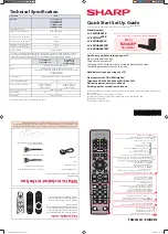 Sharp LC-24CHG6001K Quick Setup Manual preview