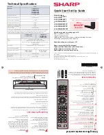 Sharp LC-24CHG6001KF Quick Start Setup Manual preview