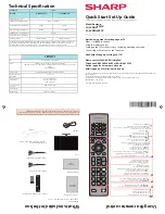 Sharp LC-24DFG6001K Quick Start Manual предпросмотр