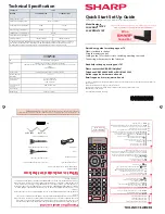 Sharp LC-24DHG6131KF Quick Start Setup Manual предпросмотр