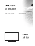 Sharp LC-24DV250K Operation Manual preview