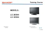 Sharp LC-26D44 Training Course предпросмотр