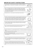 Preview for 4 page of Sharp LC-26DV20U - 26" LCD TV Operation Manual