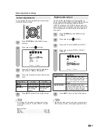 Preview for 25 page of Sharp LC-26DV22U - 26" LCD TV Operation Manual