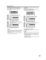 Предварительный просмотр 43 страницы Sharp LC-26DV22U - 26" LCD TV Operation Manual