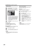 Предварительный просмотр 46 страницы Sharp LC-26DV22U - 26" LCD TV Operation Manual