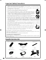 Предварительный просмотр 4 страницы Sharp LC-26SA1E Operation Manual