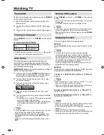 Preview for 16 page of Sharp LC 26SB27UT Operation Manual