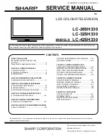 Sharp LC-26SH330 Service Manual предпросмотр