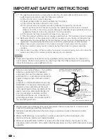 Предварительный просмотр 6 страницы Sharp LC-26SV490 Operation Operation Manual