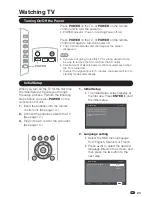 Предварительный просмотр 25 страницы Sharp LC-26SV490 Operation Operation Manual