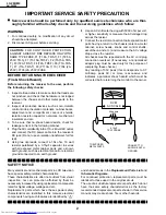 Предварительный просмотр 2 страницы Sharp LC-28HM2 Service Manual