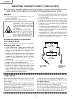 Предварительный просмотр 2 страницы Sharp LC-30AA1H Service Manual