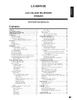 Preview for 2 page of Sharp LC-30HV2E Operation Manual